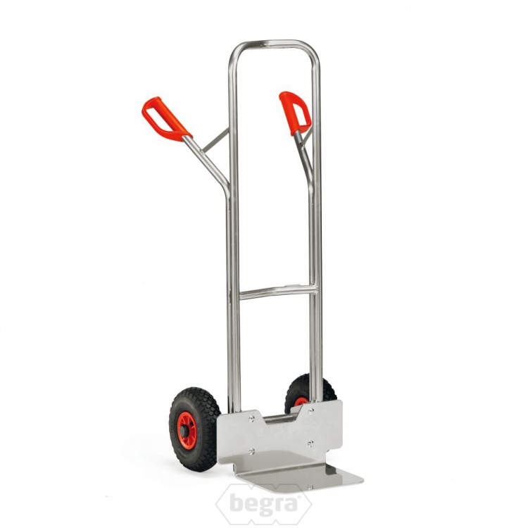 Aluminium steekwagen 200 kg 1300 mm met rubberbanden