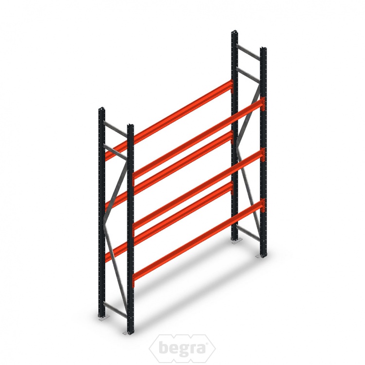 Bandenstelling grootvak AR 2250x1610x400mm (hxbxd) 3 niveaus antraciet beginsectie