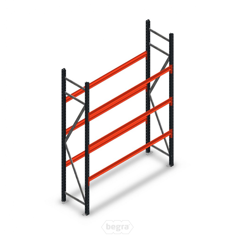 Bandenstelling grootvak AR 2250x1610x500mm (hxbxd) 3 niveaus antraciet beginsectie