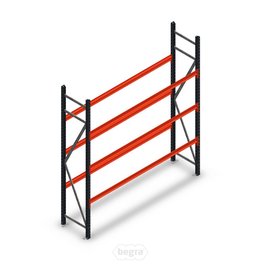 Bandenstelling grootvak AR 2250x2010x500mm (hxbxd) 3 niveaus antraciet beginsectie