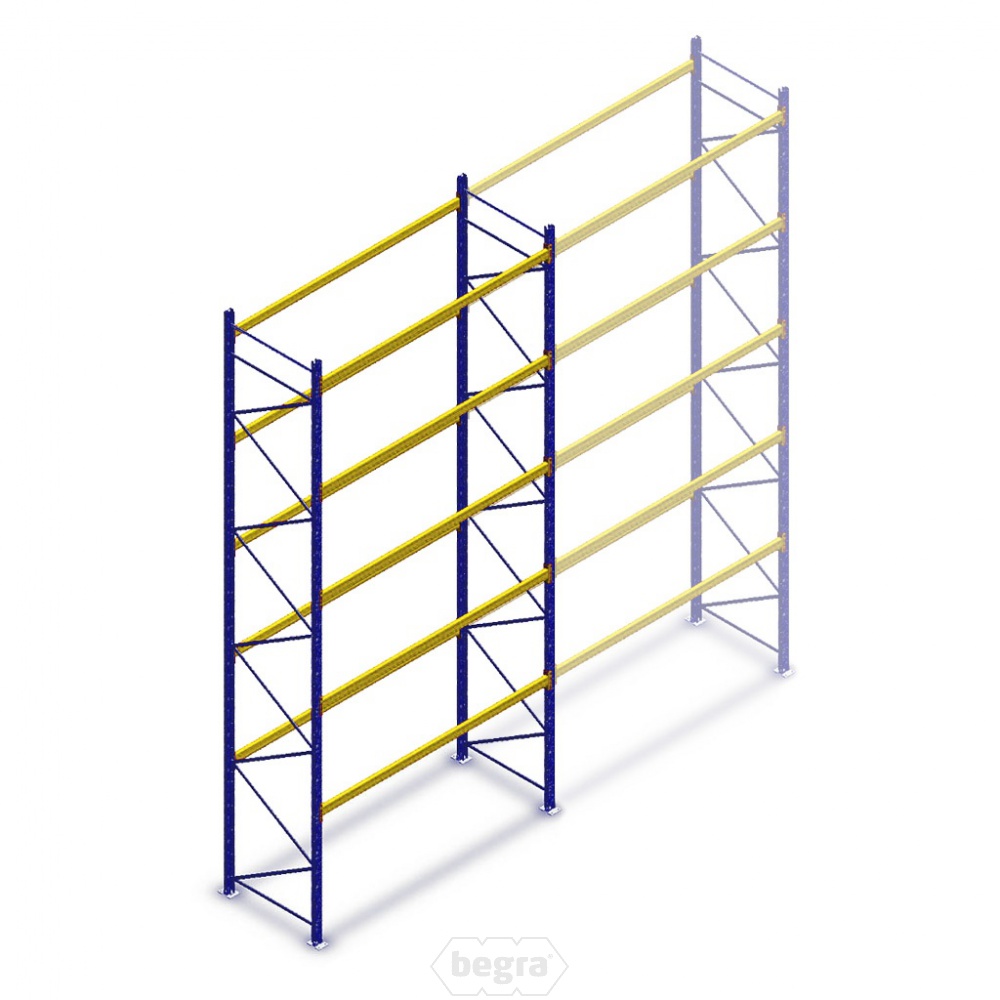 Beginsectie gebruikte Esmena IPE palletstelling 6250x2776x1100 - 5 niveaus