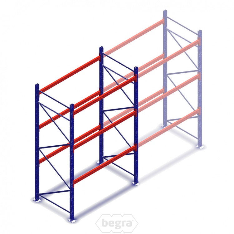 Deels gebruikte AR T1 palletstelling 3000x1850x1100mmmm (hxbxd) - 3 niveaus beginsectie
