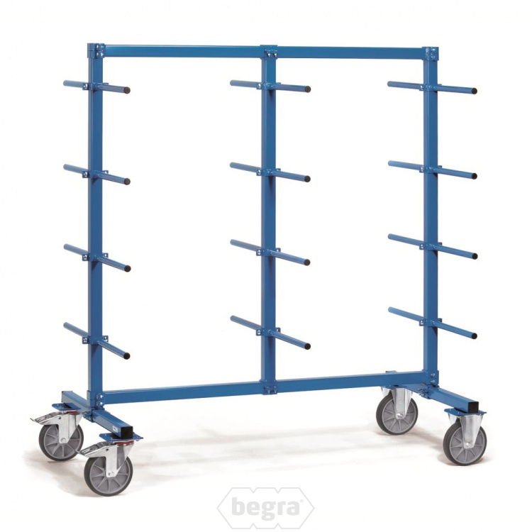 Draagarmwagen 500 kg dubbelzijdig 1600x800 PVC