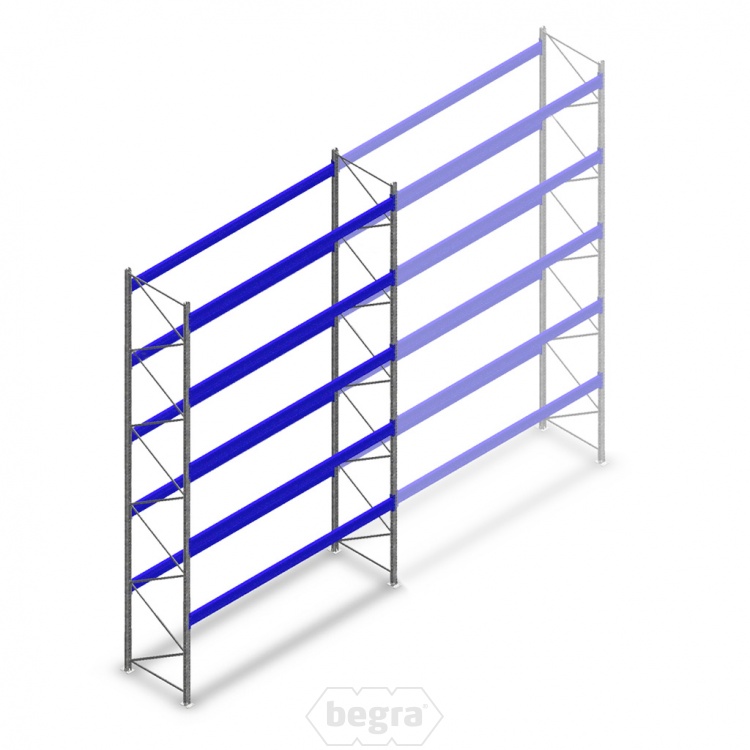 Gebruikte Bito palletstelling 5330x3600x1100, 5 niveaus beginsectie