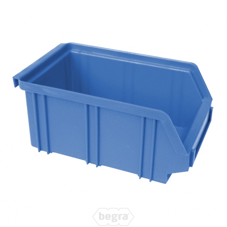Kunststof stapelbak, Plastic magazijnbak A2 170x105x75 blauw