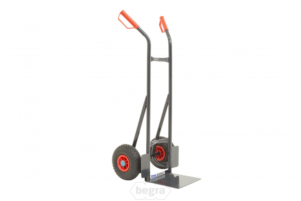 Stalen steekwagen 300 kg 1200 mm met luchtbanden