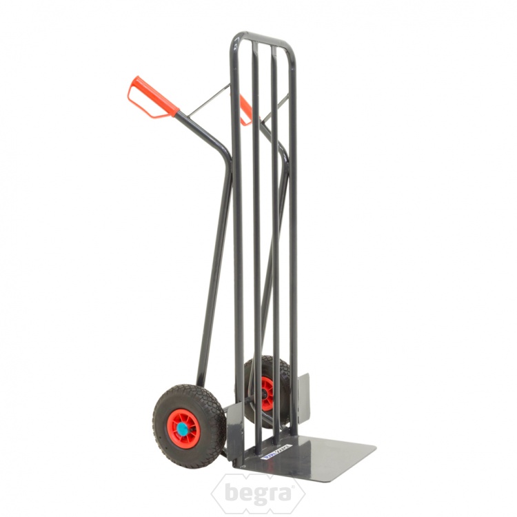 Stalen steekwagen 300 kg 1300 mm met luchtbanden