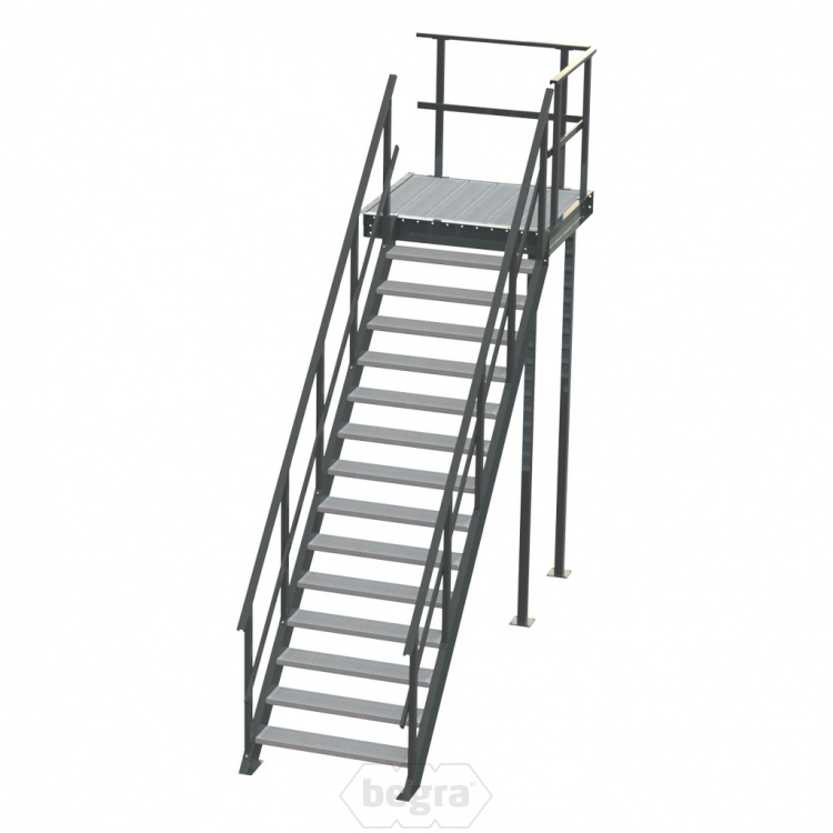Standaard bordestrap linksaf 2800x1000 mm (hxb)