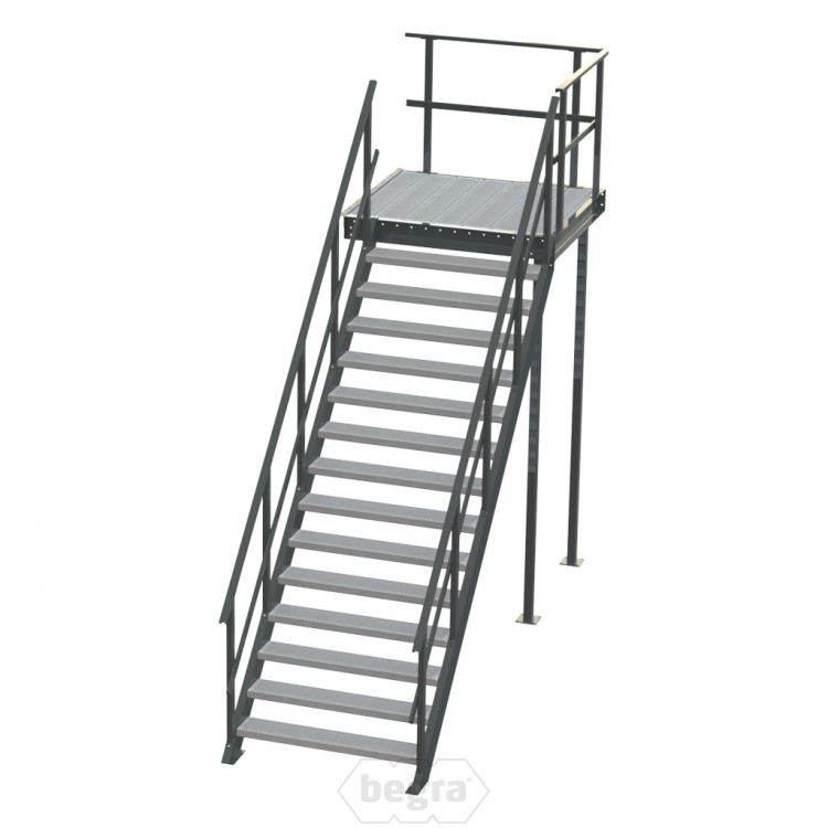 Standaard bordestrap linksaf 2800x1200 mm (hxb)