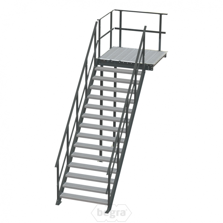 Standaard bordestrap rechtsaf 2800x1200 mm (hxb)