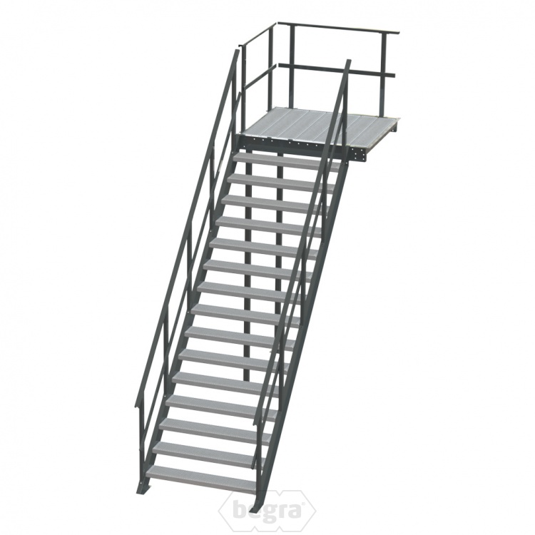 Standaard bordestrap rechtsaf 3000x1200 mm (hxb)