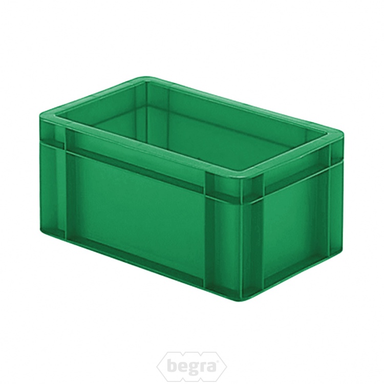 Transportkrat Euronorm plastic bak, krat TK0 300x200x145 groen