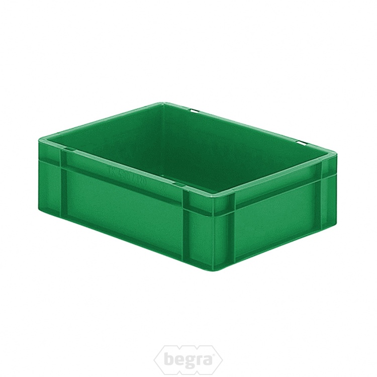 Transportkrat Euronorm plastic bak, krat TK0 400x300x120 groen