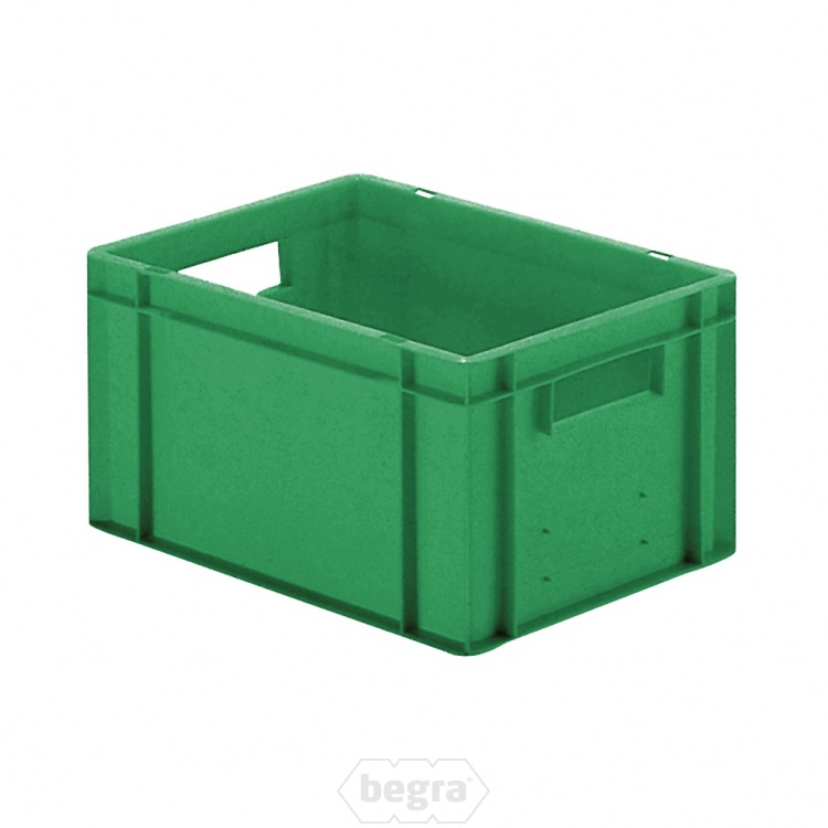 Transportkrat Euronorm plastic bak, krat TK0 400x300x210 groen