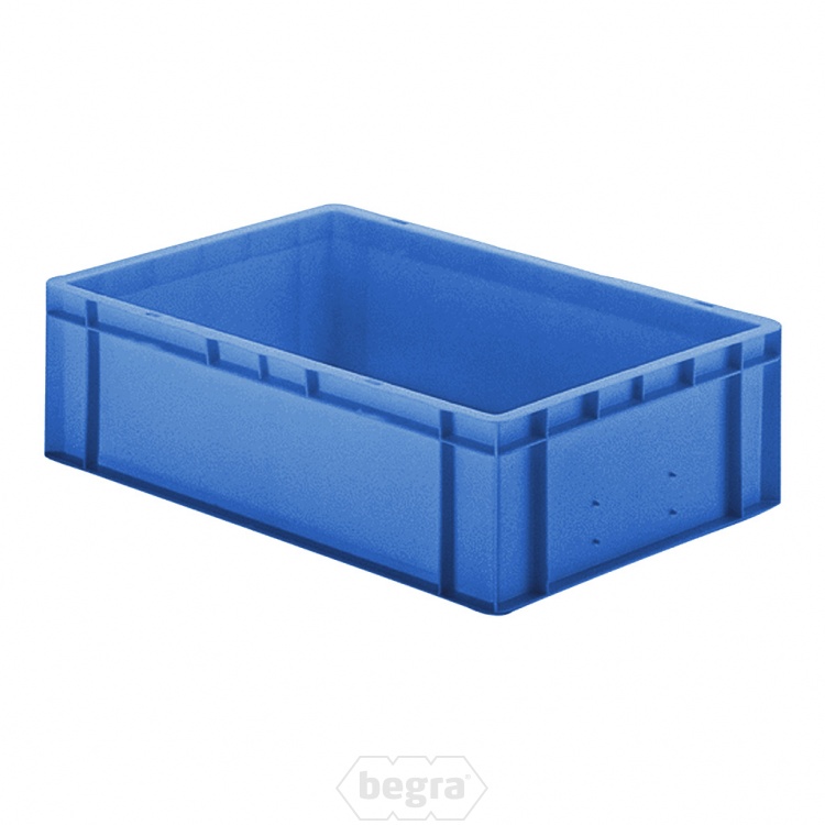 Transportkrat Euronorm plastic bak, krat TK0 600x400x175 blauw