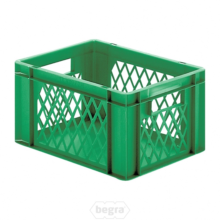 Transportkrat Euronorm plastic bak, krat TK1 400x300x210 groen
