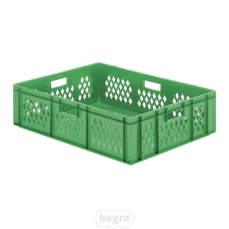 Transportkrat Euronorm plastic bak, krat TK1 800x600x210 groen
