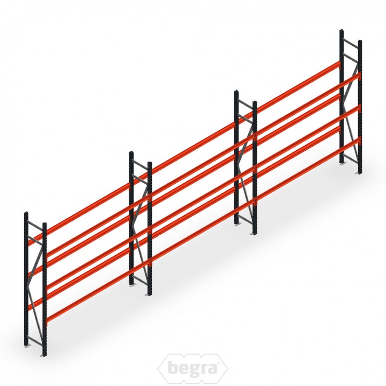 Voordeelrij bandenstelling grootvak AR 2250x6240x400mm (hxbxd) 3 secties 3 niveaus antraciet