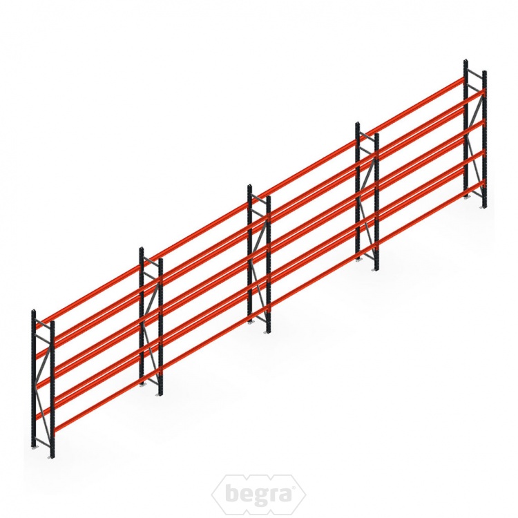 Voordeelrij bandenstelling grootvak AR 2250x6700x400mm (hxbxd) 4 secties 4 niveaus antraciet