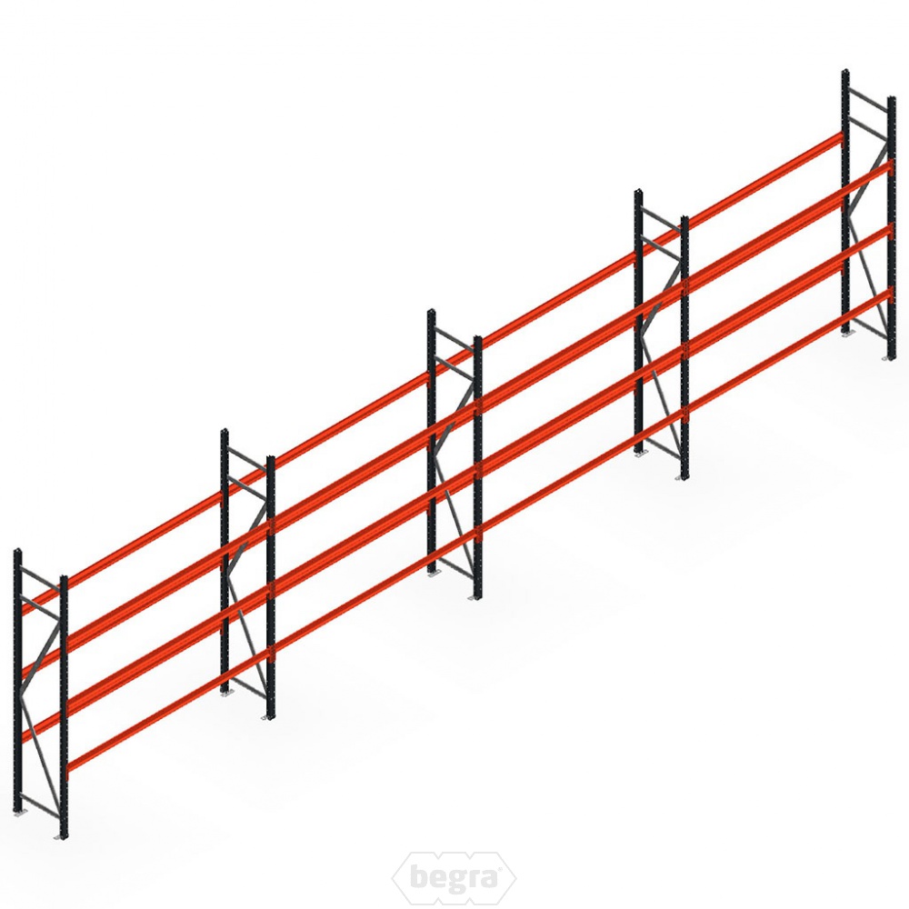 Voordeelrij bandenstelling grootvak AR 2250x6700x500mm (hxbxd) 4 secties 3 niveaus antraciet