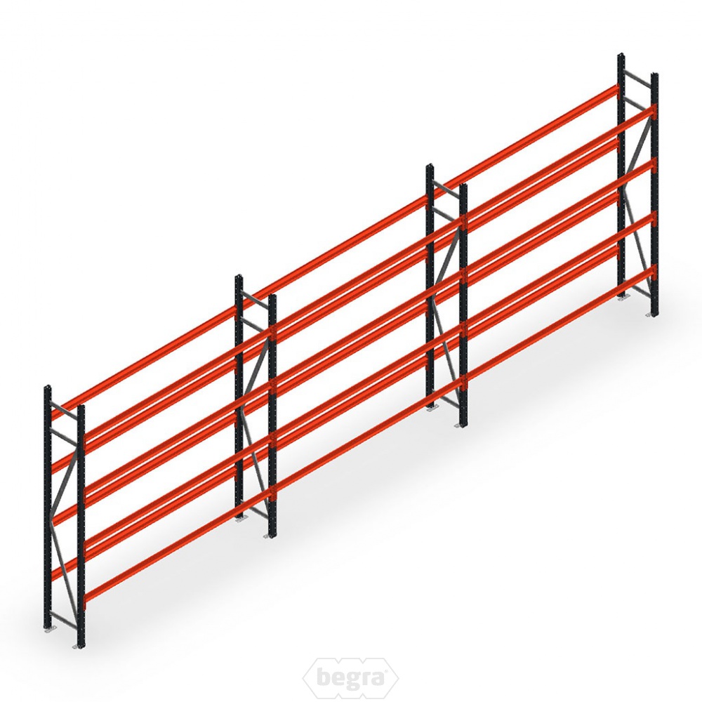 Voordeelrij bandenstelling grootvak AR 3000x6240x400mm (hxbxd) 3 secties 4 niveaus antraciet