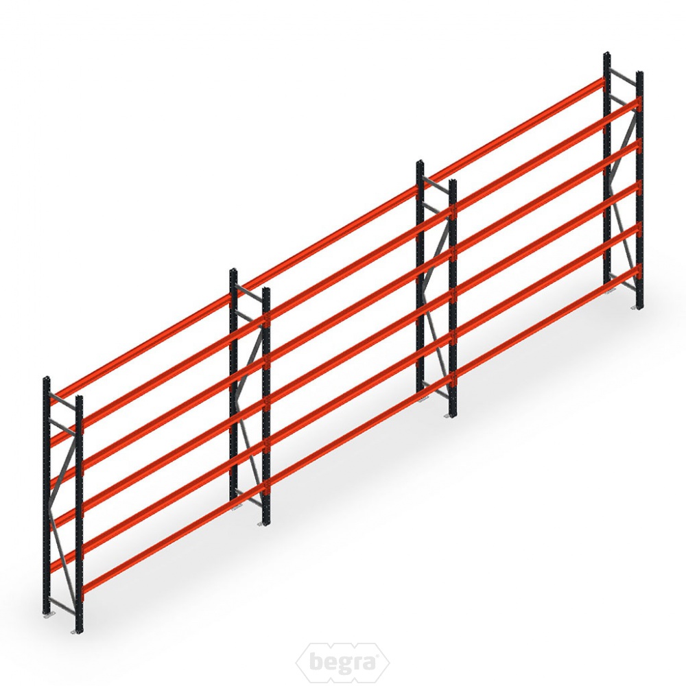 Voordeelrij bandenstelling grootvak AR 3000x6240x400mm (hxbxd) 3 secties 5 niveaus antraciet