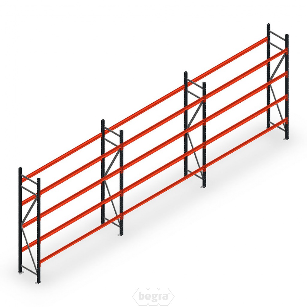 Voordeelrij bandenstelling grootvak AR 3000x6240x500mm (hxbxd) 3 secties 4 niveaus antraciet