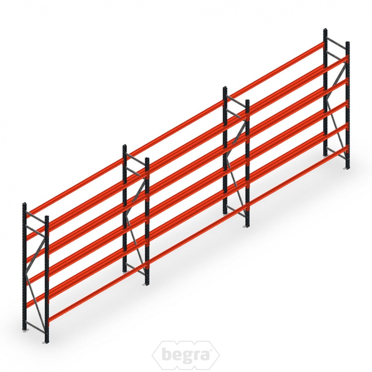 Voordeelrij bandenstelling grootvak AR 3000x6240x500mm (hxbxd) 3 secties 5 niveaus antraciet