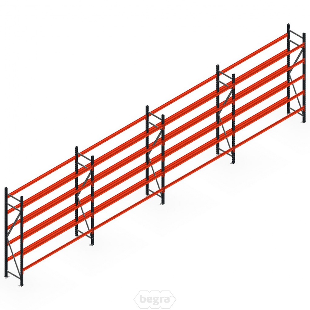 Voordeelrij bandenstelling grootvak AR 3000x6700x500mm (hxbxd) 4 secties 5 niveaus antraciet
