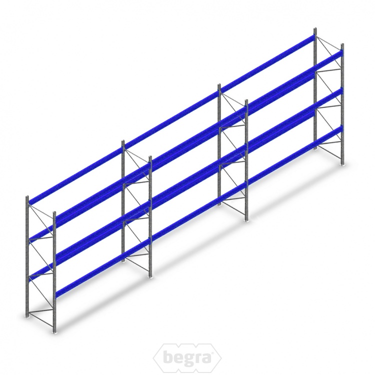 Voordeelrij gebruikte Bito palletstelling 4000x11280x1100mm (hxbxd) - 3 secties / 3 niveaus