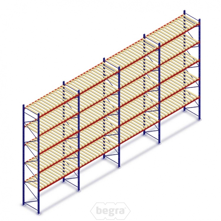 Voordeelrij gebruikte JH Esmena palletstelling 6500x11175x900mm (hxbxd) 4 secties 5 niveaus