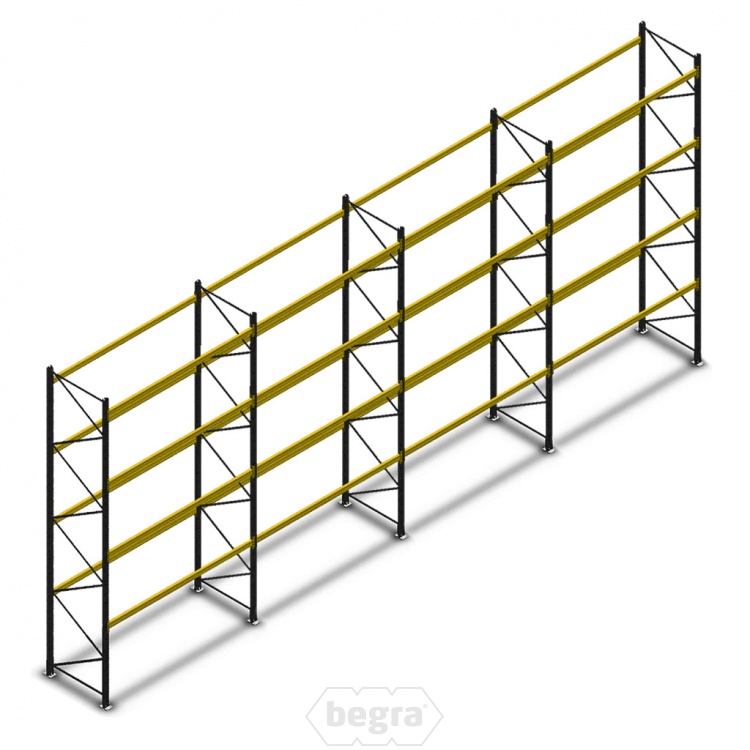Voordeelrij gebruikte Link51 palletstelling 4800x11200x1100 mm (hxbxd) - 4 secties 4 niveaus
