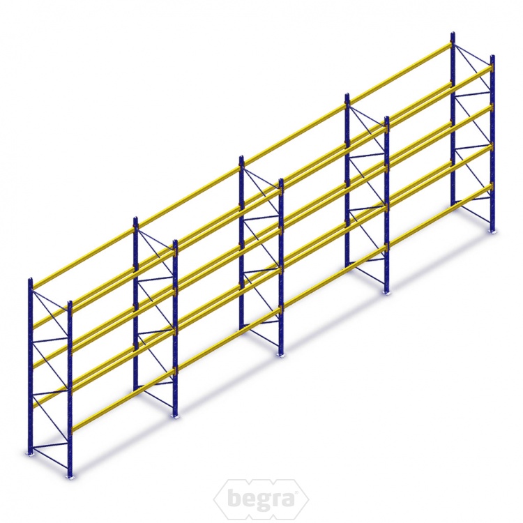 Voordeelrij gebruikte Standard palletstelling 3900x11300x900mmmm (hxbxd) - 4 secties 4 niveaus
