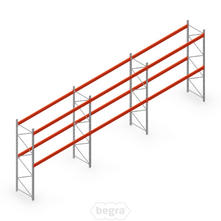 Palletstelling AR T2 voordeelrij 4000x11120x1100, T1451/3600 - 2 niveaus