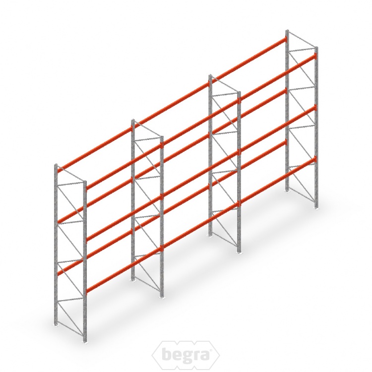 Palletstelling AR T2 voordeelrij 5000x8420x1100, M15051/2700 - 3 niveaus