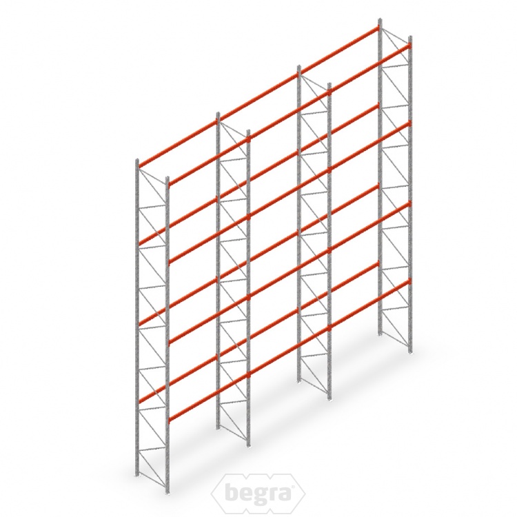 Palletstelling AR T2 voordeelrij 7000x8420x1100, M15051/2700 - 4 niveaus
