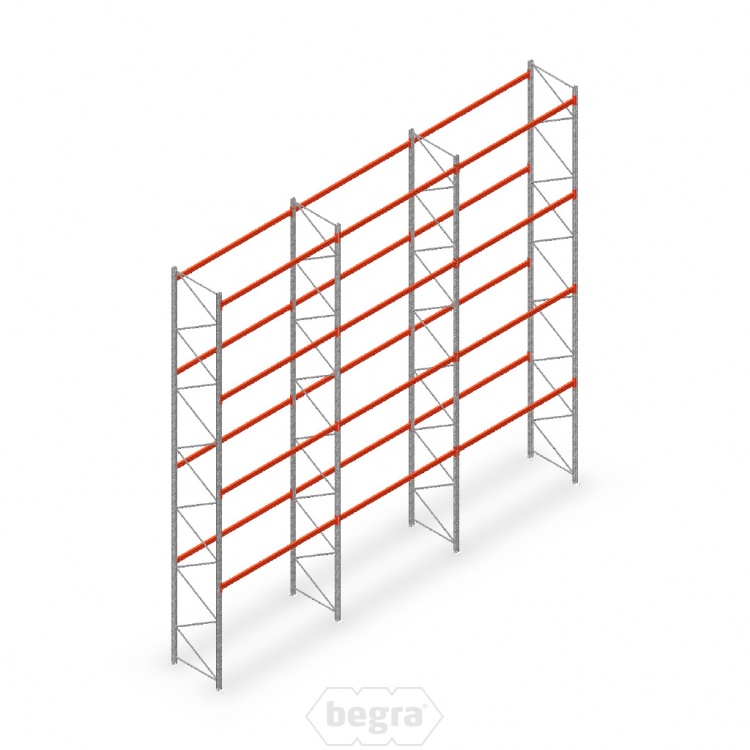 Palletstelling AR T2 voordeelrij 8000x8420x1100, M15051/2700 - 4 niveaus