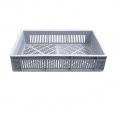 Aanbieding 80x gebruikte kunststof bakken, plastic kratten 600x400x120 grijs