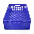 Aanbieding gebruikte kunststof bak, plastic krat blauw 600x400x180