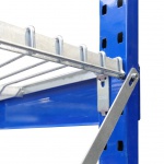 Aanbouwsectie gebruikte Bosal legbordstelling Blauw/verzinkt 2300x1020x500 Gebruikt