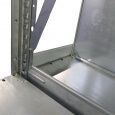 Aanbouwsectie gebruikte Dexion legbordstelling 3500x1000x500 9 niveaus 