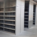 Aanbouwsectie gebruikte Dexion legbordstelling 3500x1000x500 9 niveaus 