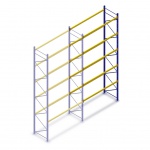 Aanbouwsectie gebruikte Esmena IPE palletstelling 6250x2776x1100 - 5 niveaus