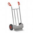Aluminium steekwagen 150 kg 1150 mm met rubberbanden, 150 mm schep