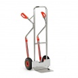 Aluminium steekwagen 200 kg 1300 mm met rubberbanden en glijstrips