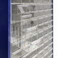 Assortimentskast, onderdelenkast 132 bakken 1810x780x230 mm (hxbxd)