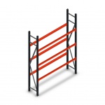 Bandenstelling grootvak AR 2250x1610x400mm (hxbxd) 3 niveaus antraciet beginsectie