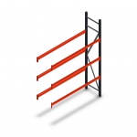 Bandenstelling grootvak AR 2250x1610x500mm (hxbxd) 3 niveaus antraciet aanbouwsectie
