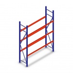 Bandenstelling grootvak AR 2250x1610x500mm (hxbxd) 3 niveaus blauw beginsectie