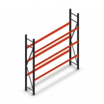 Bandenstelling grootvak AR 2250x2010x400mm (hxbxd) 3 niveaus antraciet beginsectie
